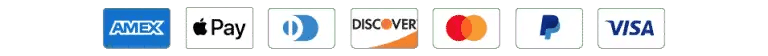 Secure Payments: Credit Card, PayPal, Visa, Mastercard, AMEX, Bitcoin